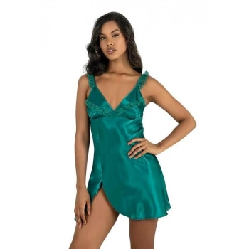 MARSiLYAN-  Zümrüt Kısa Saten Gecelik 8237