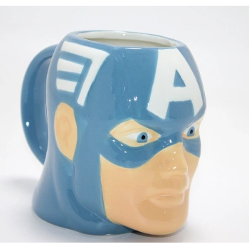 Marvel Captain America (Kaptan Amerika) 3D Kabartmalı  Kupa Bardak