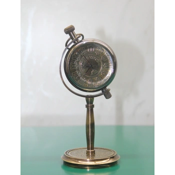 Masa Üstü Pirinç Saat Model 6