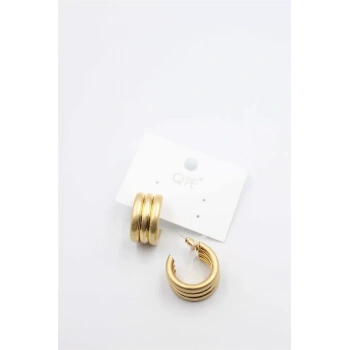 Mat Halka Küpe - Altın