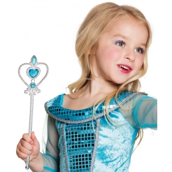 Mavi Renk Kalp İşlemeli Karlar Ülkesi Elsa Asası (4887)