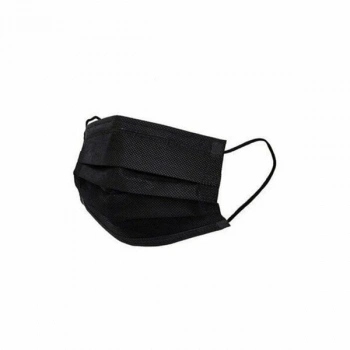 MEDİKAL 50PCS SİYAH CERRAHİ YÜZ MASKESİ (4887)