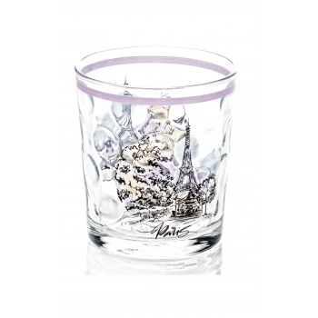 Meşrubat Bardağı Paris Desenli 1 Adet -SGM08603