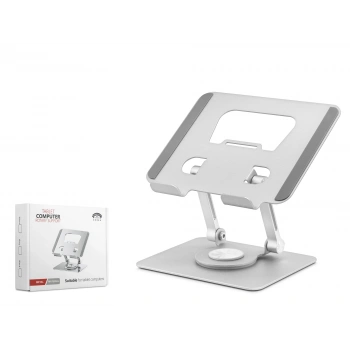 Metal 360 Derece Dönebilen Kompakt Tablet Ve Laptop Standi - Silver HDX8020