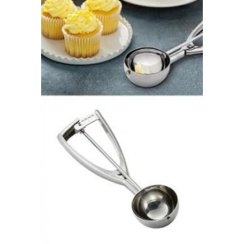 METAL  DONDURMA - KURABİYE KAŞIK (4887)