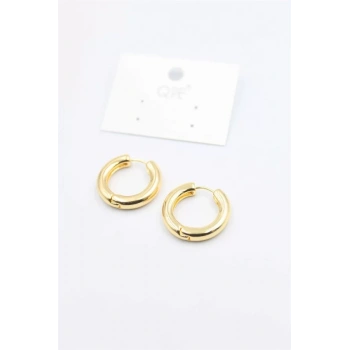 Metal Halka Küpe 2cm - Altın