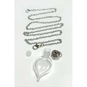 Metal Kapaklı Boş Fanus Canlı Kolye