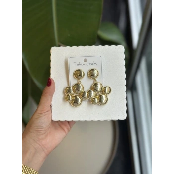 Metal Küpe - Altın