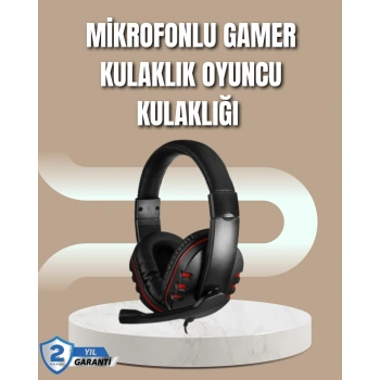 Mikrofonlu Oyun Kulaklığı – Mavi Işıklı, Uzun Süre Konforlu Kullanım