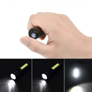 Mini Çok Güçlü Şarjli El Feneri Xpe-Cob Led Wt-030