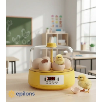 Mini Otomatik Ev Tipi Kuluçka: Elektrikli Tavuk Ve Kuş Kuluçka Makinesi 6 Yumurtalı Mx-6