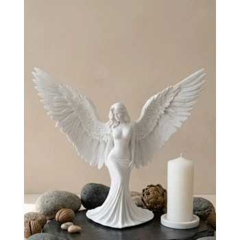 Minimalist Melek İnsan Figürlü 3d Heykel Dekoratif Biblo Ev Dekoru