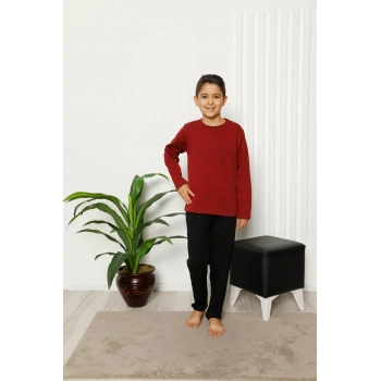 MİRAY- Çocuk Pamuk Uzun Kollu Pijama Takımı