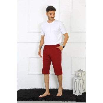 MİRAY- Erkek Cepli Pamuk Lakost Kapri Bordo