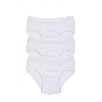 MİRAY- Erkek Çocuk 3lü Beyaz Külot