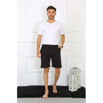 MİRAY- Erkek Pamuk Siyah Şort