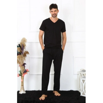 MİRAY- Erkek Pamuk Siyah Tek Alt Pijama