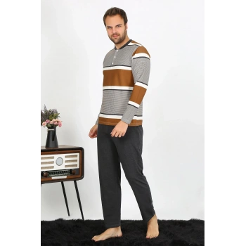 MİRAY- Erkek Uzun Kol Penye Pijama Takım