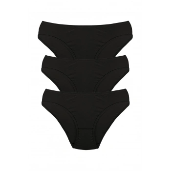 MİRAY- Kadın 3lü Külot Siyah