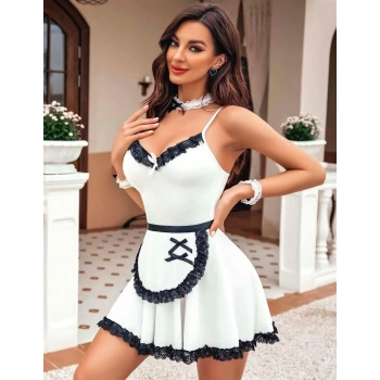 MİRAY- Kadın Fantezi Kostüm Takım Beyaz