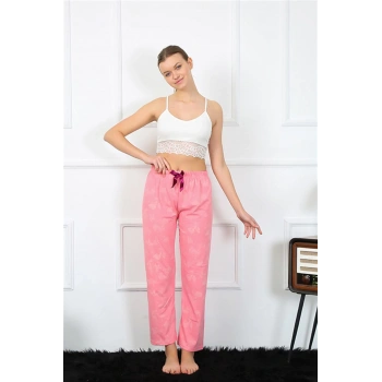 MİRAY- Kadın Pamuklu Alt Pijama Pembe