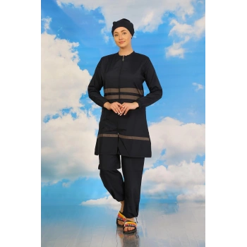 MİRAY- Kadın Tam Tesettür Mayo Lacivert