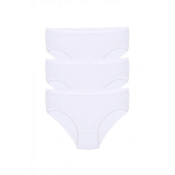 MİRAY- Kız Çocuk 3lü Beyaz Külot
