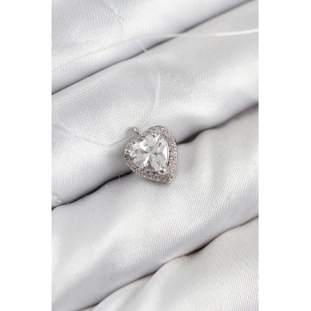 Misineli Kalp Model Gümüş Renk Hayalet Kolye - TJ-BKO10503