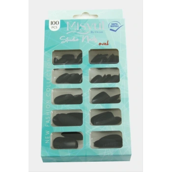 Misyul Oval Mat Takma Tırnak 100 Adet