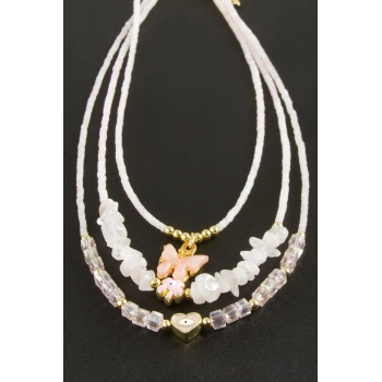 Miyoki Boncuk Küp Kristal Kolye 1 Adet