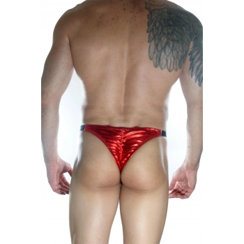 MODLİVE Erkek Arkası Büzgülü Kırmızı Brazillian Slip