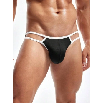 MODLİVE Erkek Beyaz Biyeli Slip İç Giyim