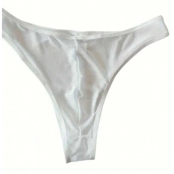 MODLİVE Erkek Biyeli Beyaz Transparan Brazillian Slip