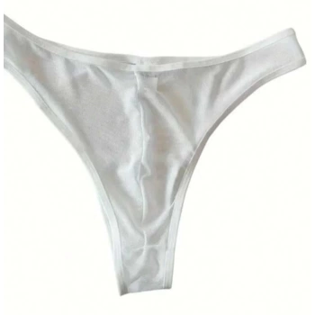 MARSİLYAN- Erkek Biyeli Beyaz Transparan Brazillian Slip