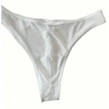 MARSİLYAN- Erkek Biyeli Beyaz Transparan Brazillian Slip