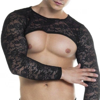 MODLİVE Erkek Fantezi Dantel Crop
