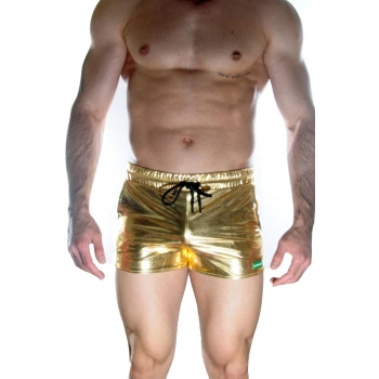 MODLİVE Erkek Gold Lame Short