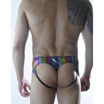 MODLİVE Erkek Renkli Fantezi Jockstrap İç Giyim
