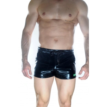 MODLİVE Erkek Siyah Lame Short