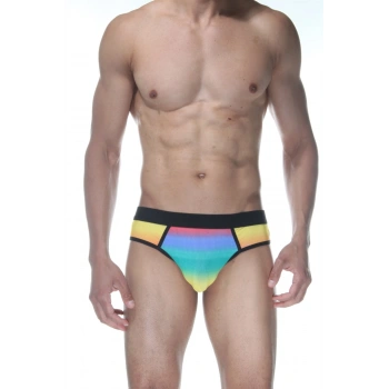 MODLİVE Gökkuşağı Jockstrap Fantezi İç Giyim