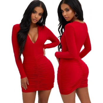 MARSİLYAN- Mini Dekolteli Elbise