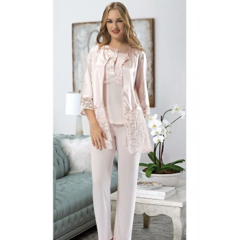 MARSİLYAN- Pudra Penye Pijama Takımı - 1417