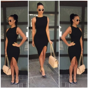 MARSİLYAN- TP101209 Asimetrik Kesim Elbise