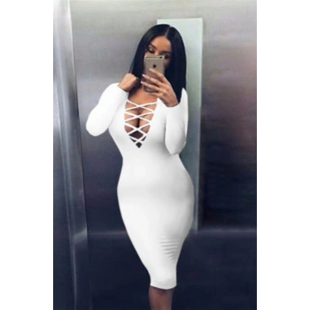 MARSİLYAN- TP101232 Uzun Kollu Elbise