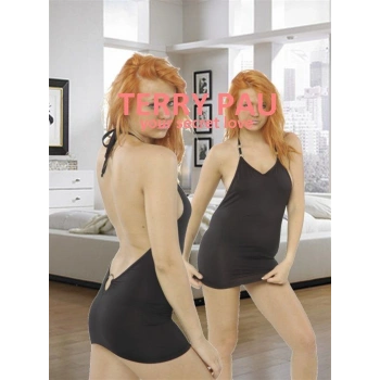 MARSİLYAN-  TP120626 Metalli Mini Elbise