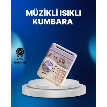 Mor Otomatik Para Girişli Elektronik Şifreli Kumbara
