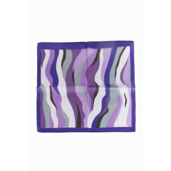 Mor Renkli Zr Şifon Fular 50*50 cm