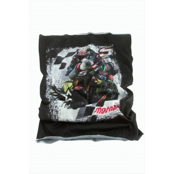 Motorcu Desenli Baff Boyunluk