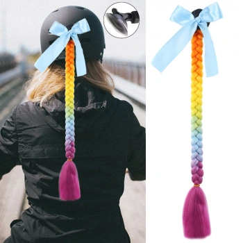 Motosiklet Kaskı Örgülü At Kuyruğu - ACM22