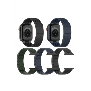 Movenchy Watch 45mm Carbon Steel Kordon - Siyah